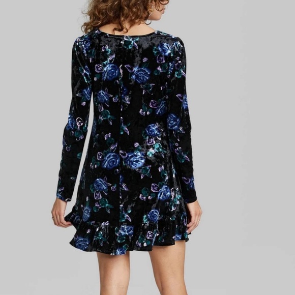 Wild Fable Floral Velvet Dress - Picture 2 of 7